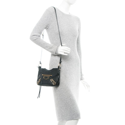 Balenciaga Chevre Gold Metallic Edge Hardware Hip Black 2 of 7