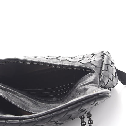 Bottega Veneta Nappa Intrecciato Mini Chain Messenger Black 7 of 11