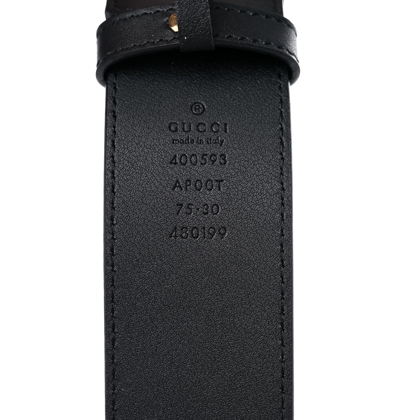 Calfskin Double G 40mm Belt 75 30 Black