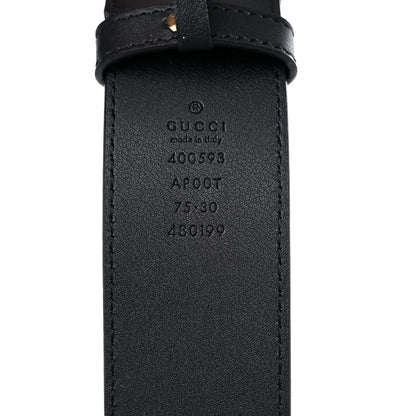 Gucci Calfskin Double G 40mm Belt 75 30 Black 3 of 7