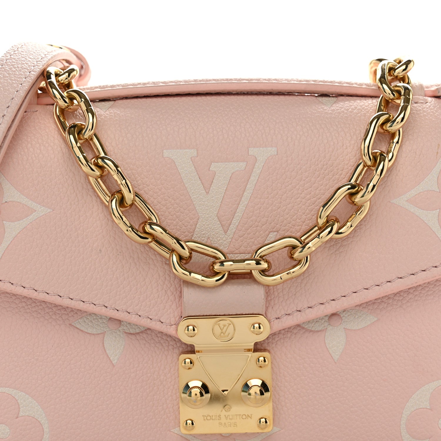 Louis Vuitton Empreinte Monogram Giant Pochette Metis East West Pink Beige 7 of 11