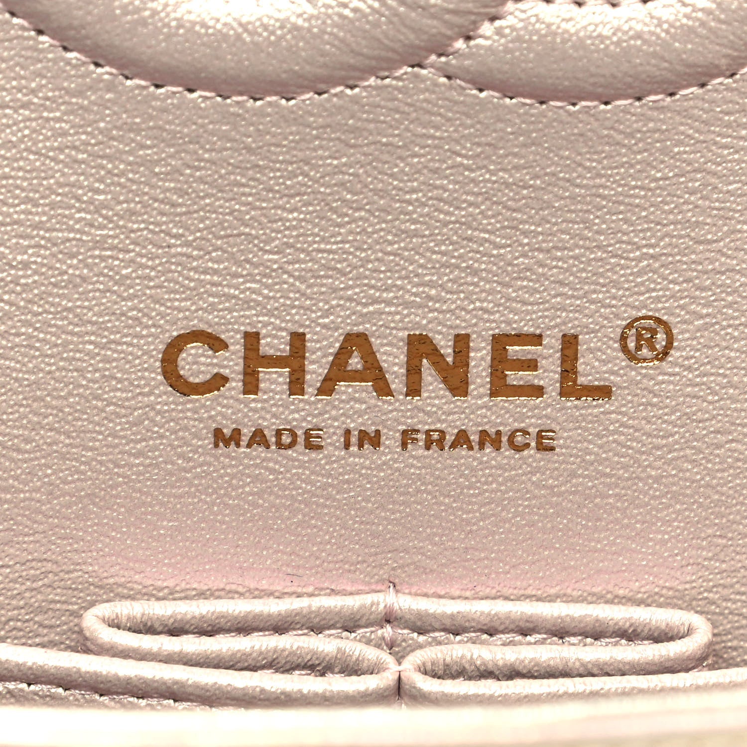Chanel Iridescent Lambskin Quilted Medium Double Flap Ivory 6 of 11