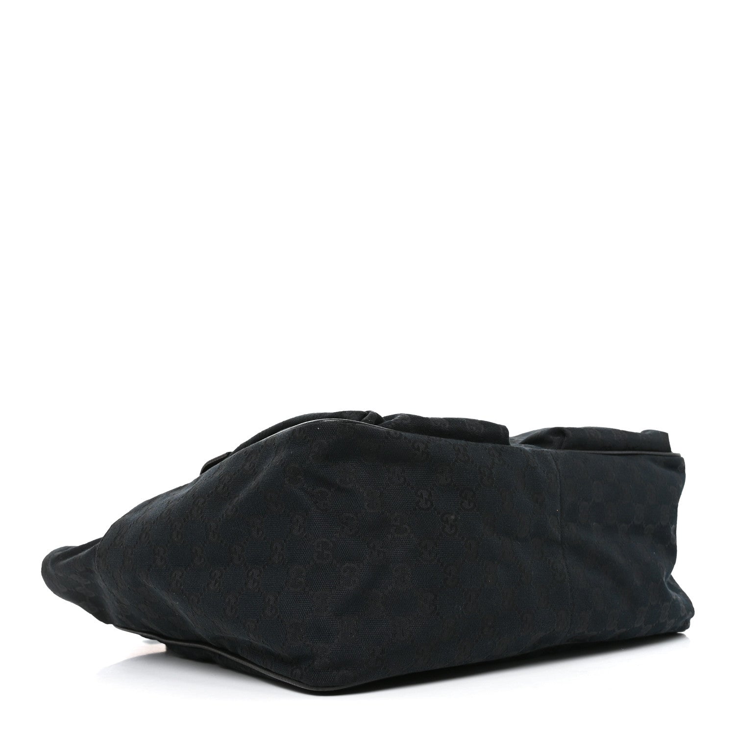 Gucci GG Monogram Medium Web Handle Double Pocket Tote Black 4 of 10
