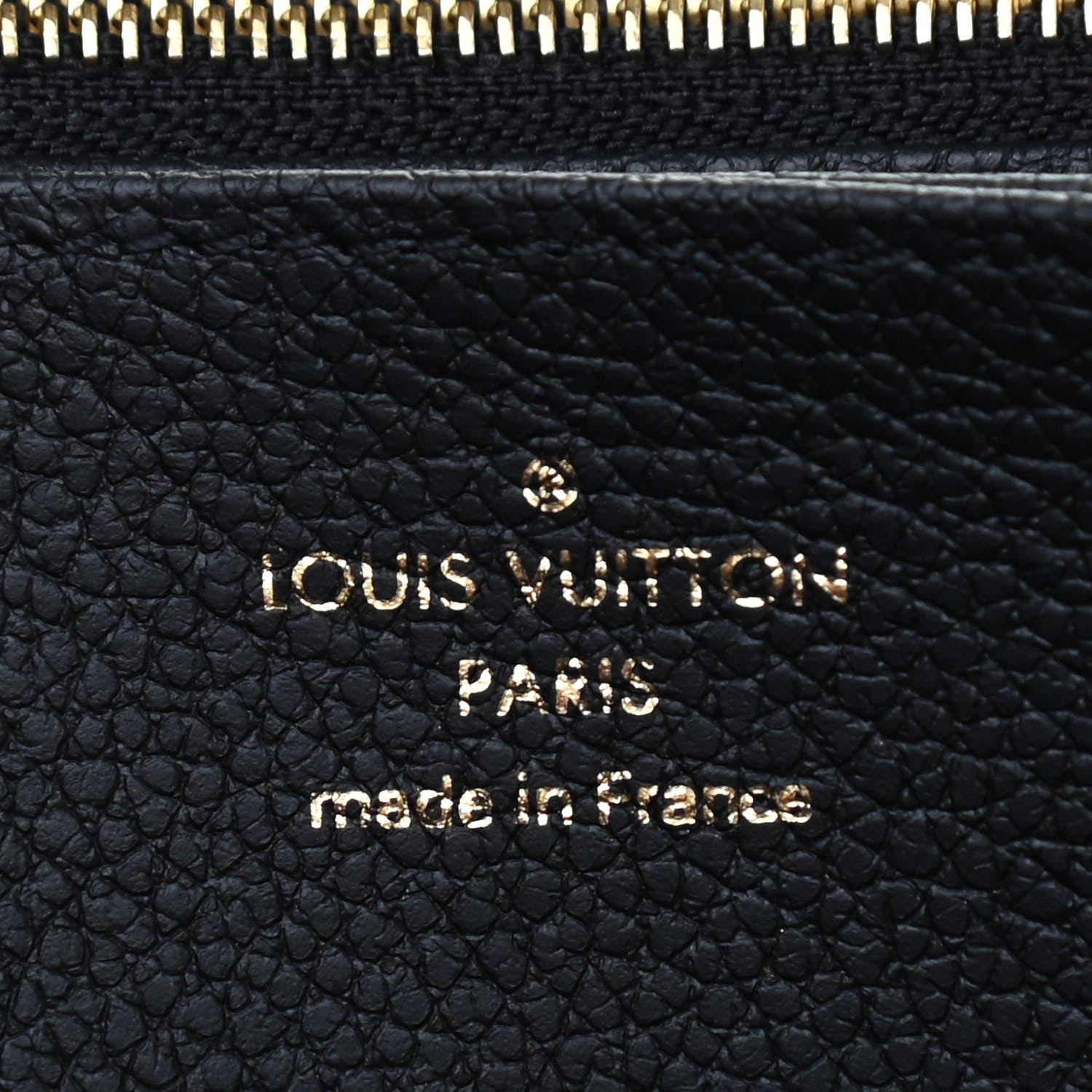 Louis Vuitton Empreinte Monogram Giant Zippy Wallet Black Beige 6 of 8