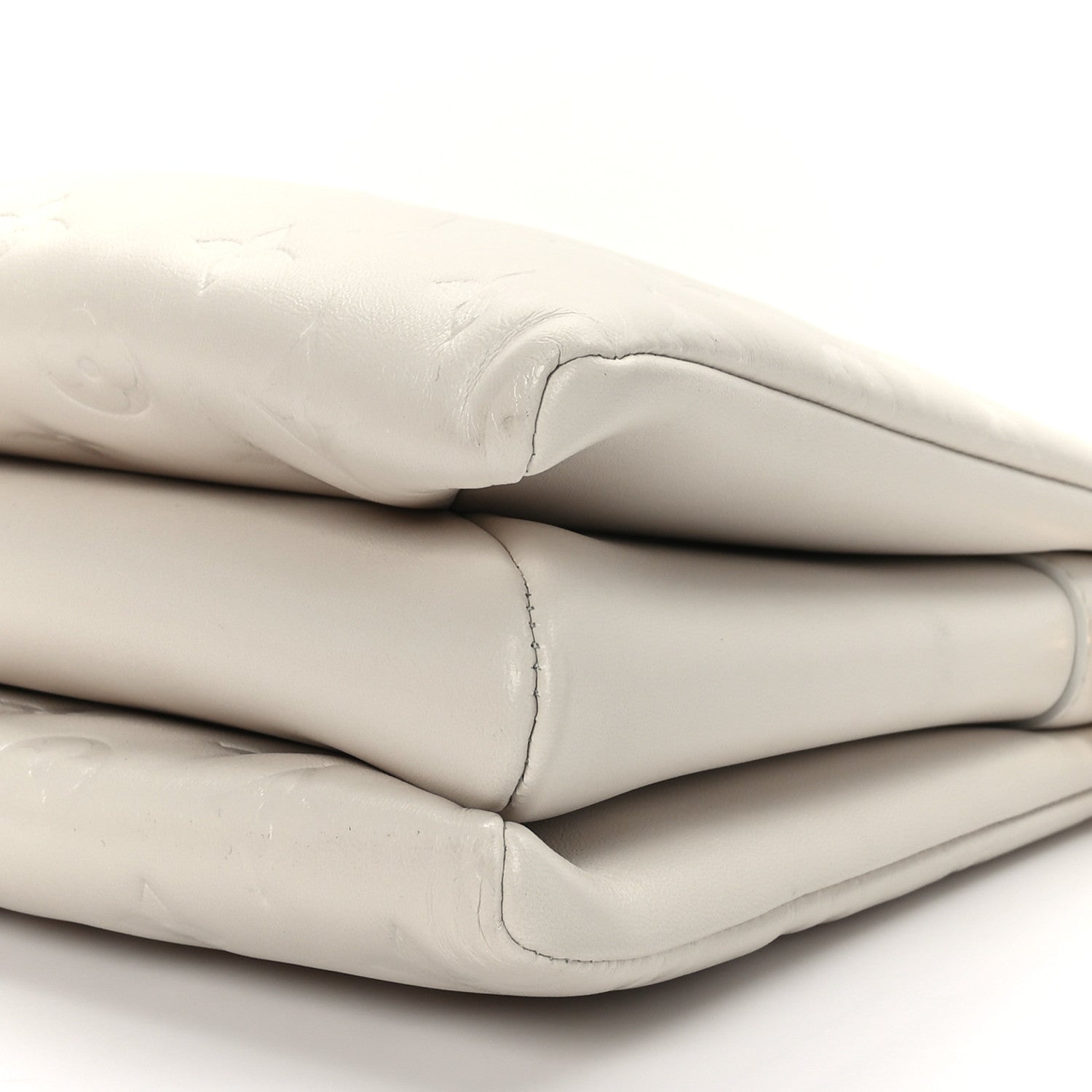 Louis Vuitton Lambskin Embossed Monogram Coussin PM Beige Cream 9 of 9