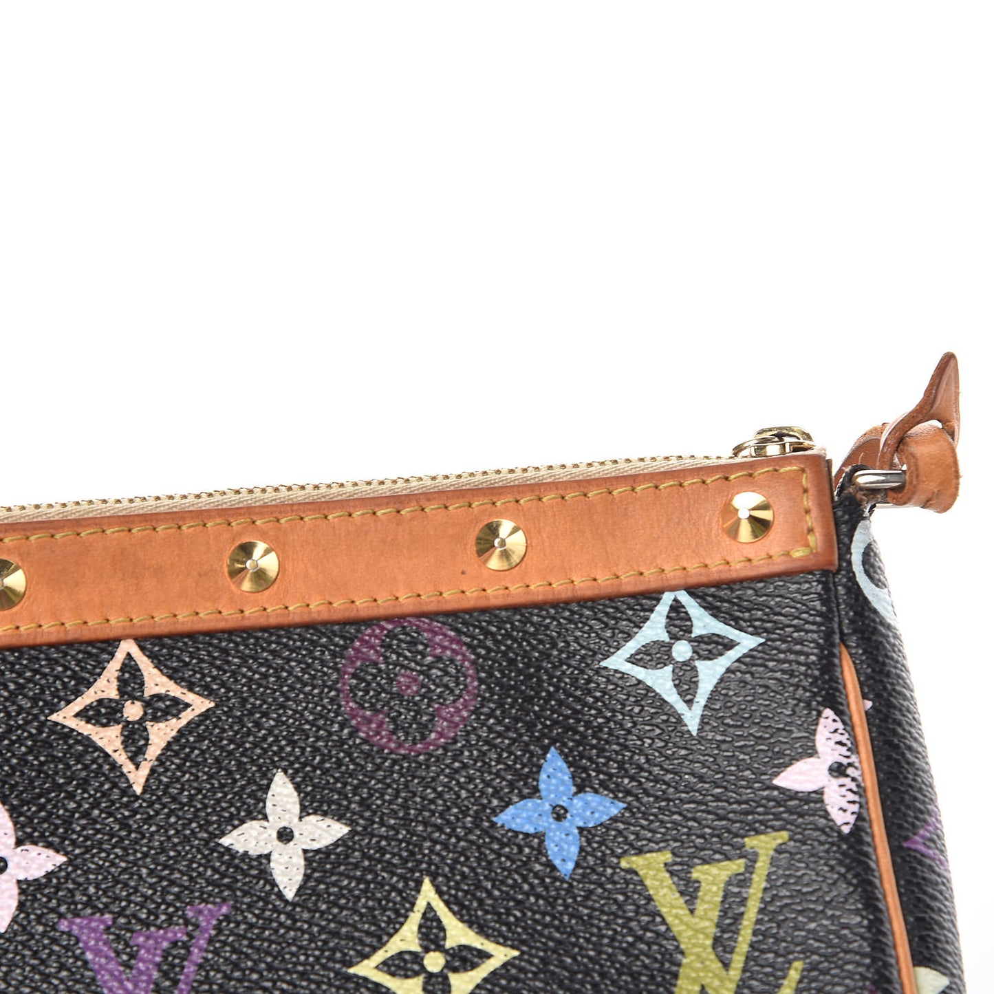 Monogram Multicolor Pochette Accessories Black
