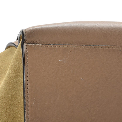 Celine Smooth Calfskin Suede Medium Tri-Color Trapeze Olive 16 of 31