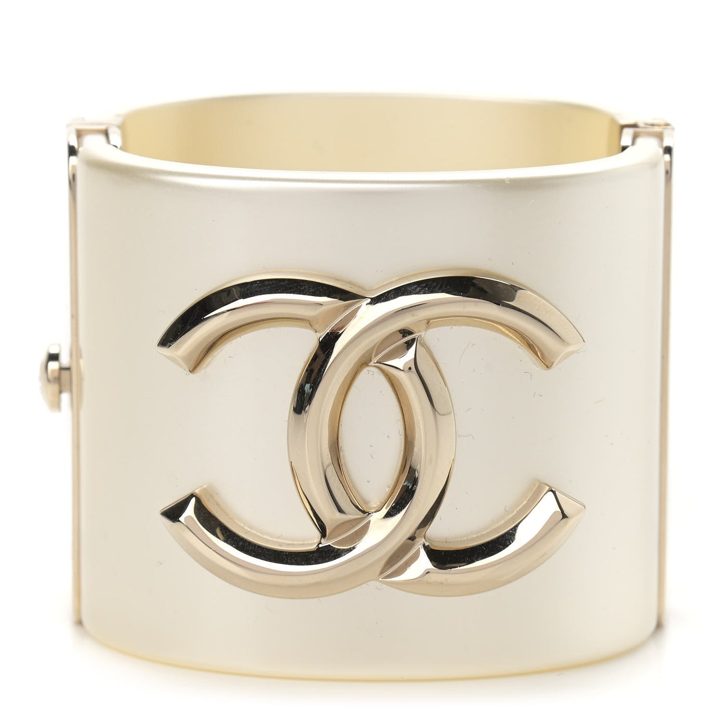 Resin CC Cuff Pearly White Gold