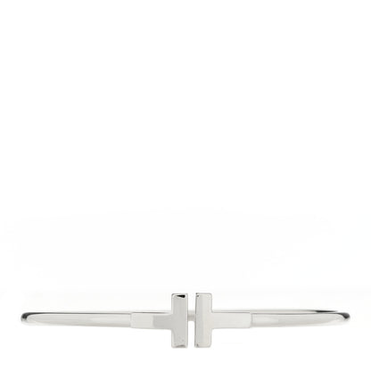 Tiffany 18K White Gold T Wire Bracelet 1 of 3