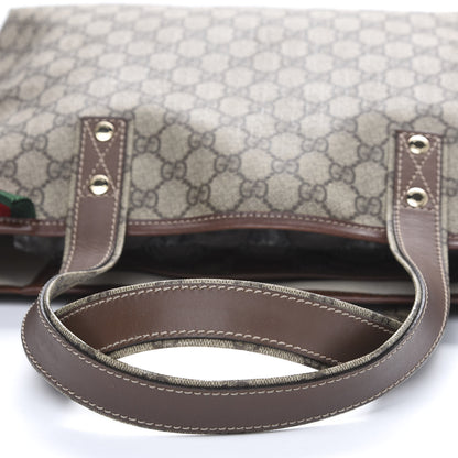Gucci GG Plus Monogram Medium Signature Web Loop Tote Brown 10 of 15