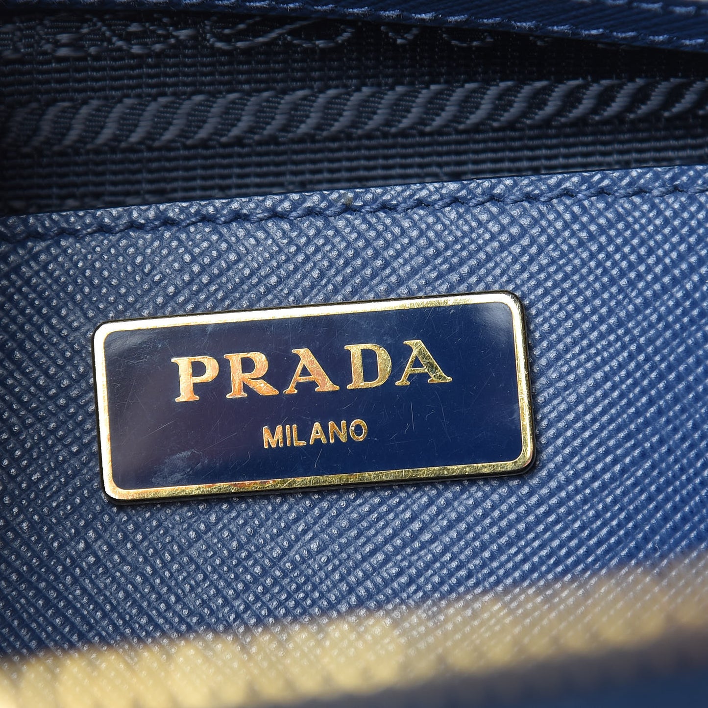 Saffiano Lux Galleria Front Pocket Tote Bluette Cobalto
