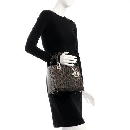 Christian Dior Patent Ultimate Medium Lady Dior Brown 2 of 12