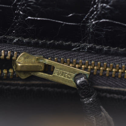 Hermes Shiny Niloticus Crocodile Kelly 28 Black 8 of 34