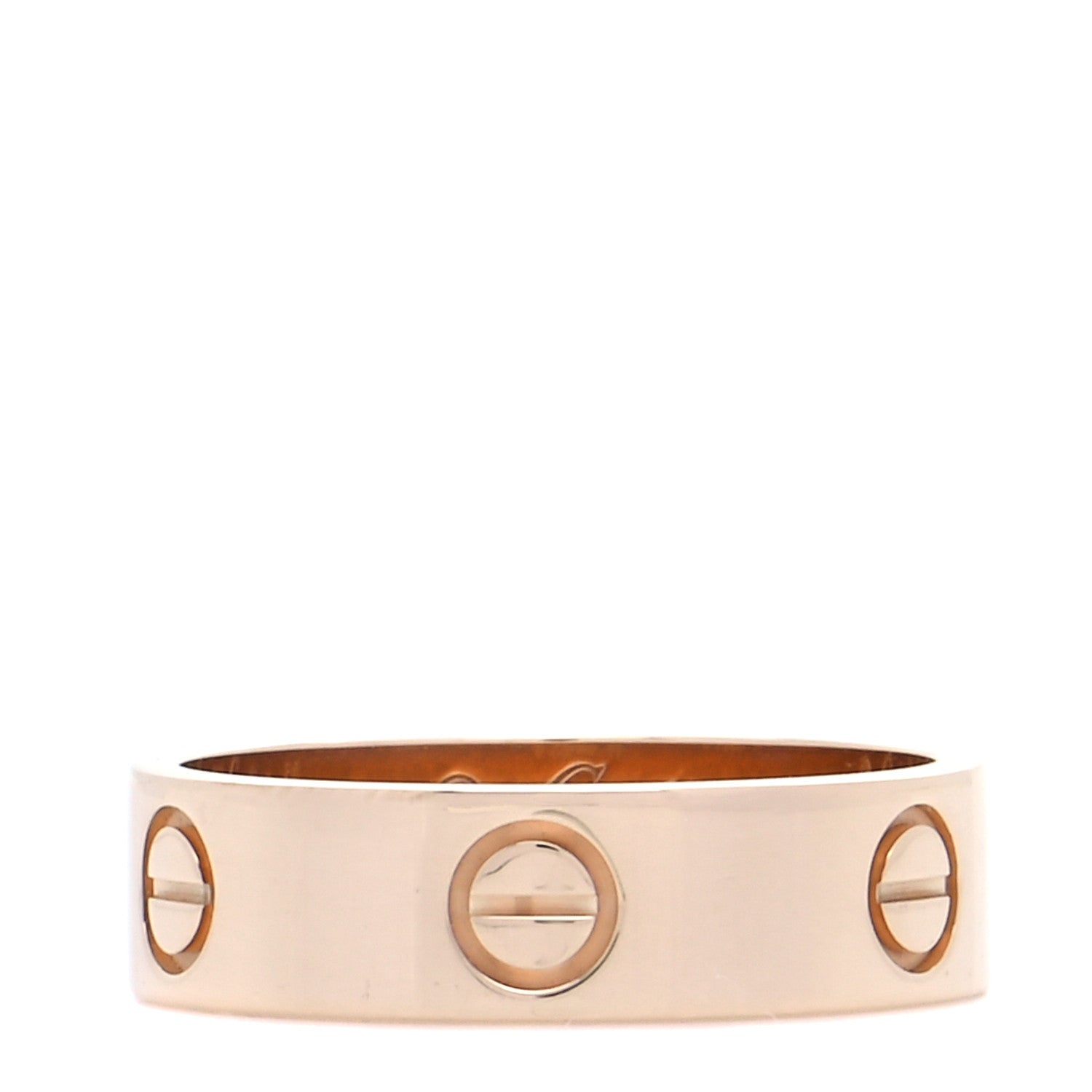 Cartier 18K Yellow Gold 5.5mm LOVE Ring 56 7.5 1 of 7