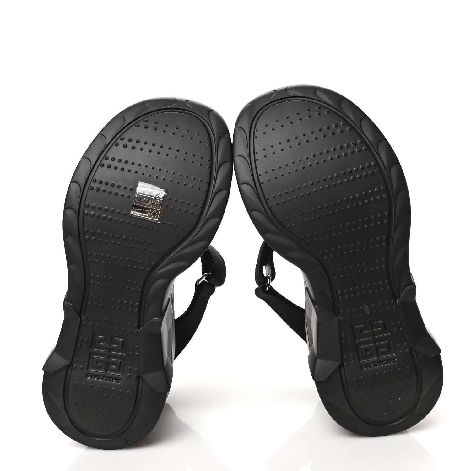 Givenchy Rubber Marshmallow Wedge Strap Sandals 38 Black 5 of 7