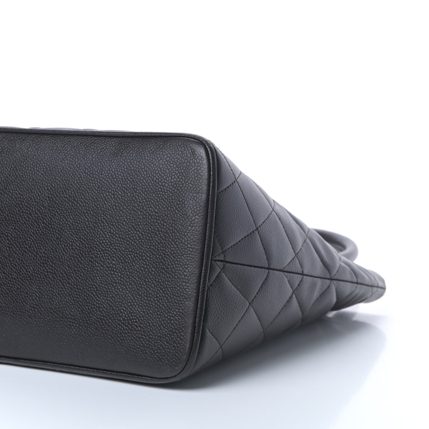 Caviar Quilted Medallion Tote Dark Brown