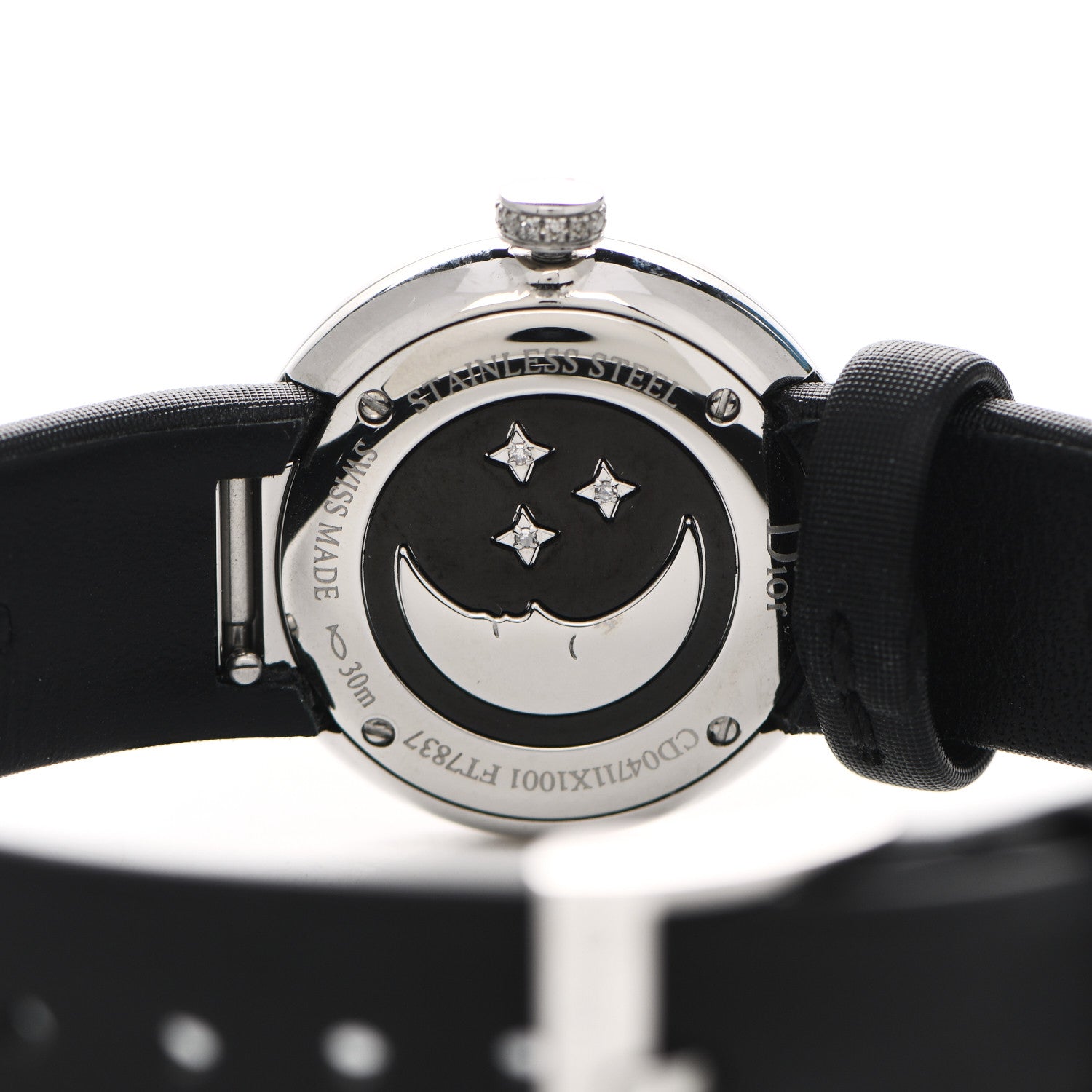 Christian Dior Stainless Steel Satin Diamond Bezel Mother of Pearl 25mm La D De Dior Rose Celeste Quartz Watch 4 of 7