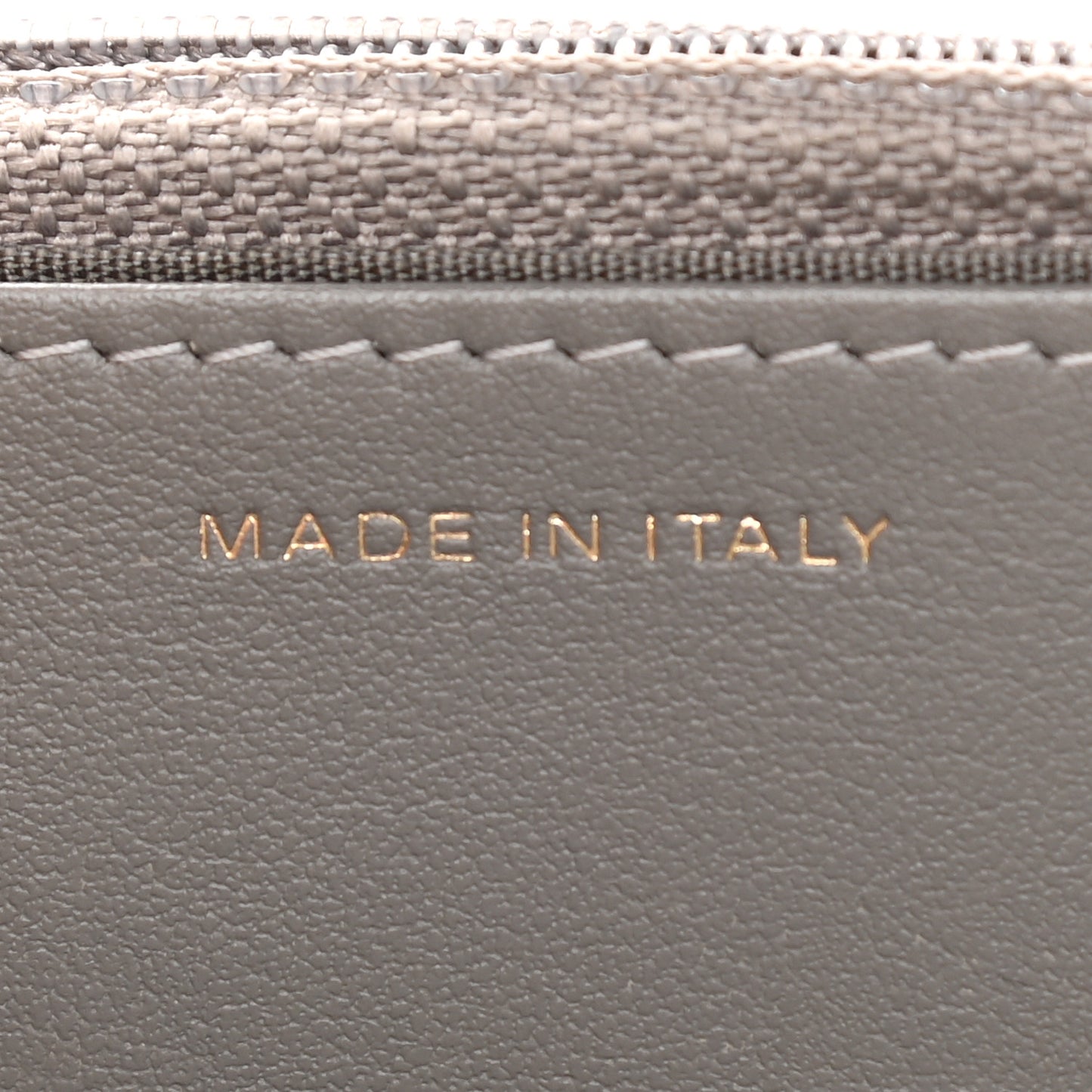 Caviar Quilted Boy Wallet On Chain WOC Grey