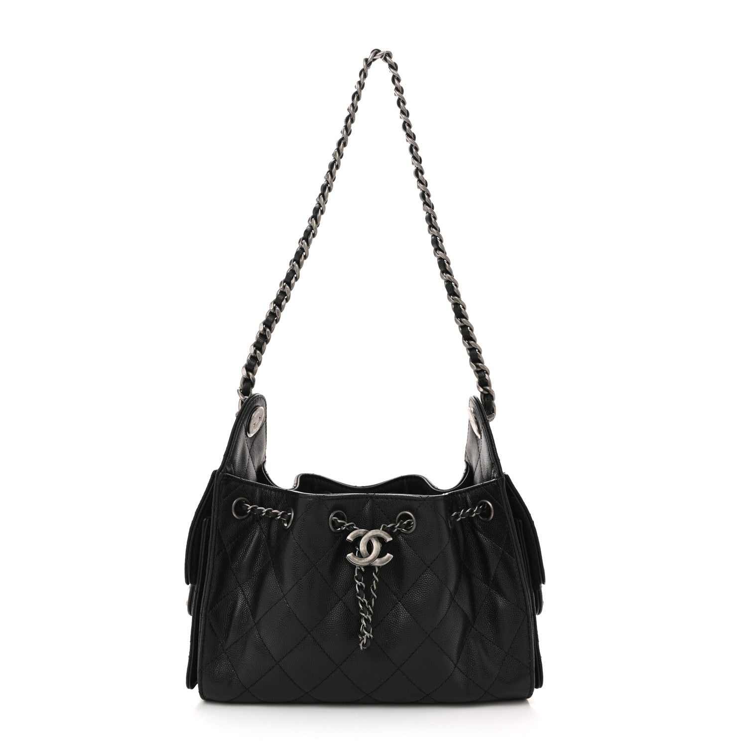 Chanel Caviar Quilted Mini Chanel 25 Handbag Black 1 of 10
