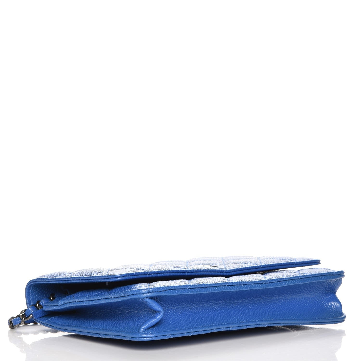 Chanel Caviar Quilted Wallet On Chain WOC Blue 4 of 9