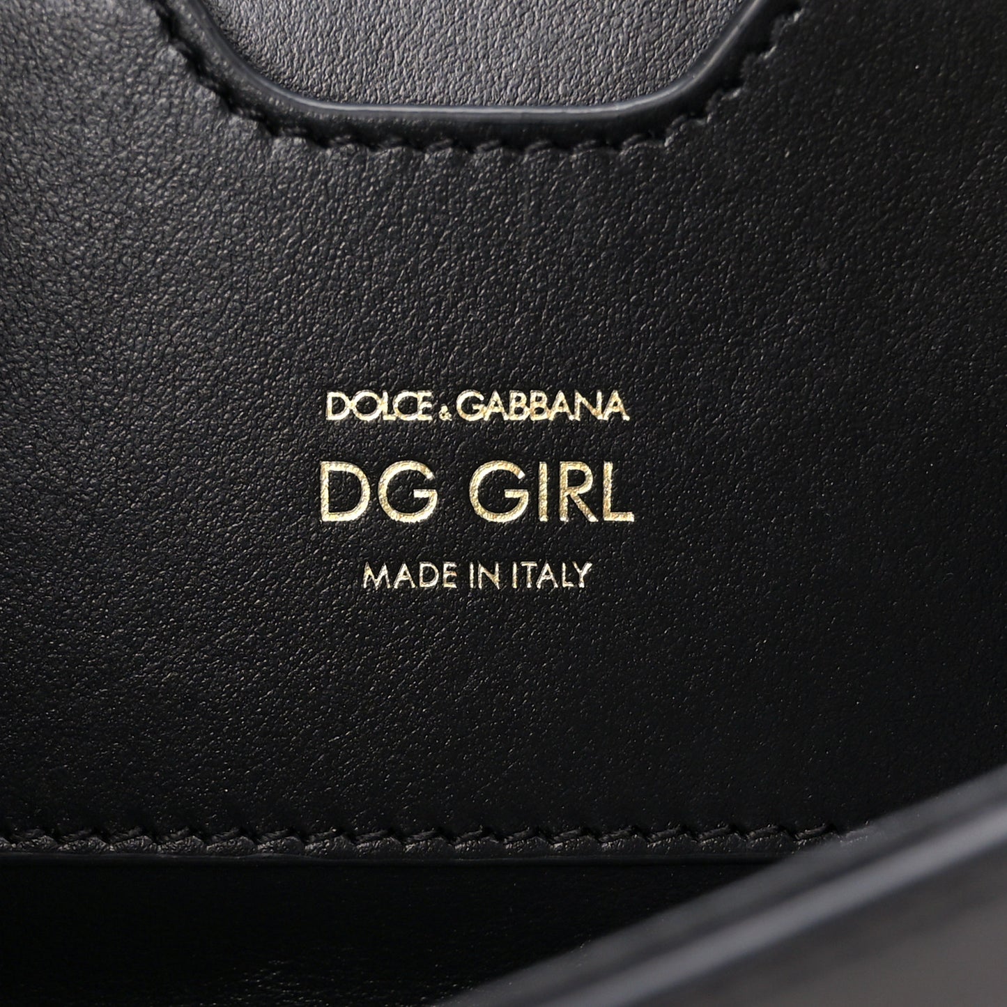 Nappa DG Girls Shoulder Bag Black