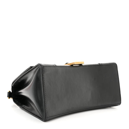 Balenciaga Shiny Box Calfskin Small Hourglass Top Handle Bag Black 4 of 10