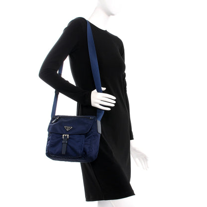 Prada Nylon Vela Messenger Baltico 2 of 7