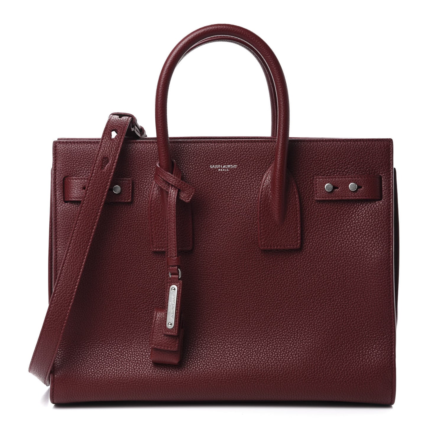 Grained Calfskin Small Supple Sac De Jour Dark Pallisandre