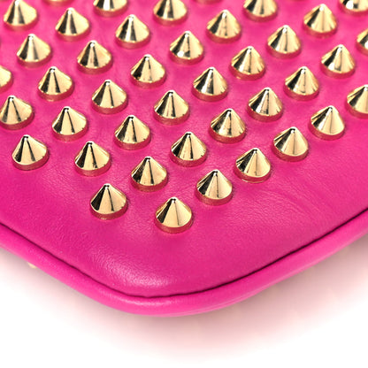 Christian Louboutin Calfskin Studded Loubiposh Chain Clutch Rose Indien Gold 8 of 11