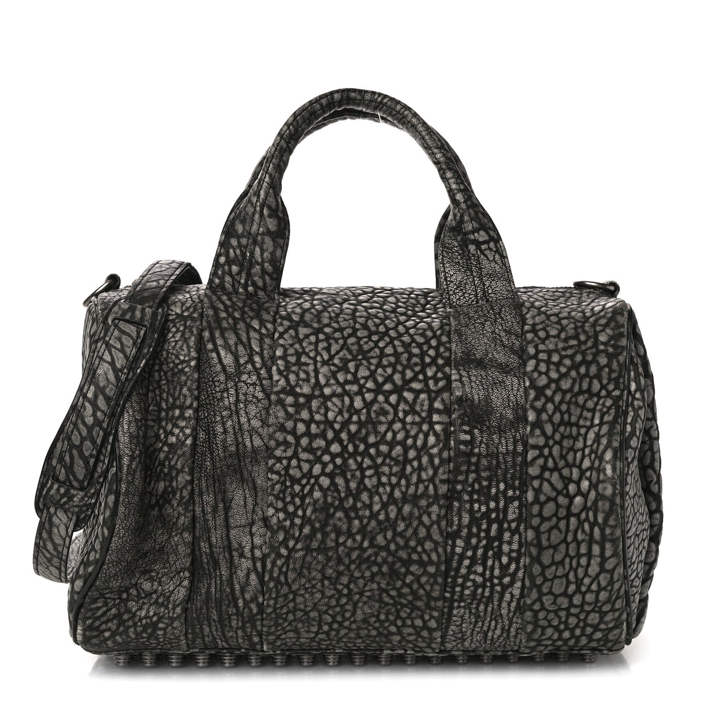 Pebbled Lambskin Rocco Silver Hardware