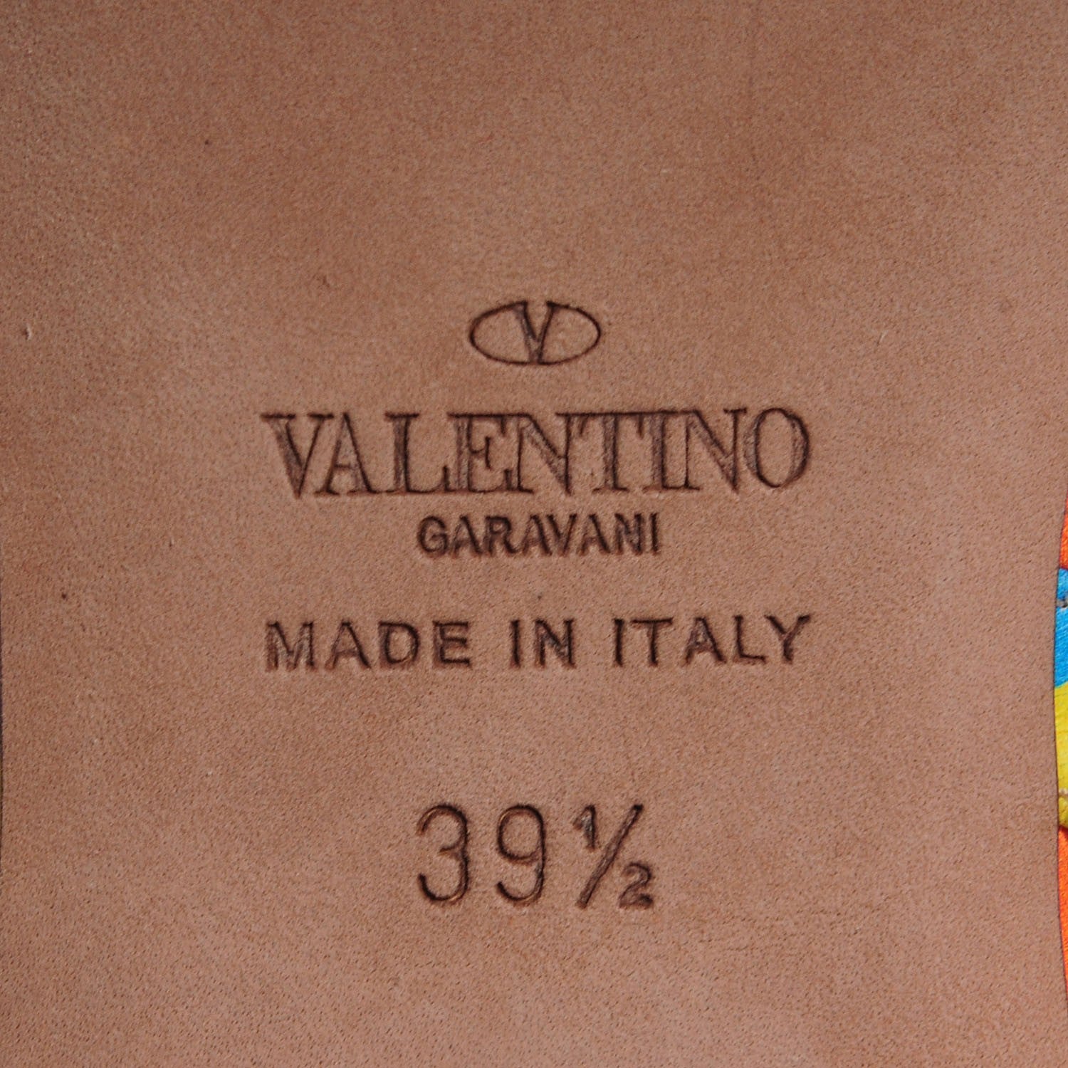 Valentino Garavani Calfskin 1973 Rockstud Ankle Wrap Flat Thong Sandals 39.5 Multicolor 6 of 6