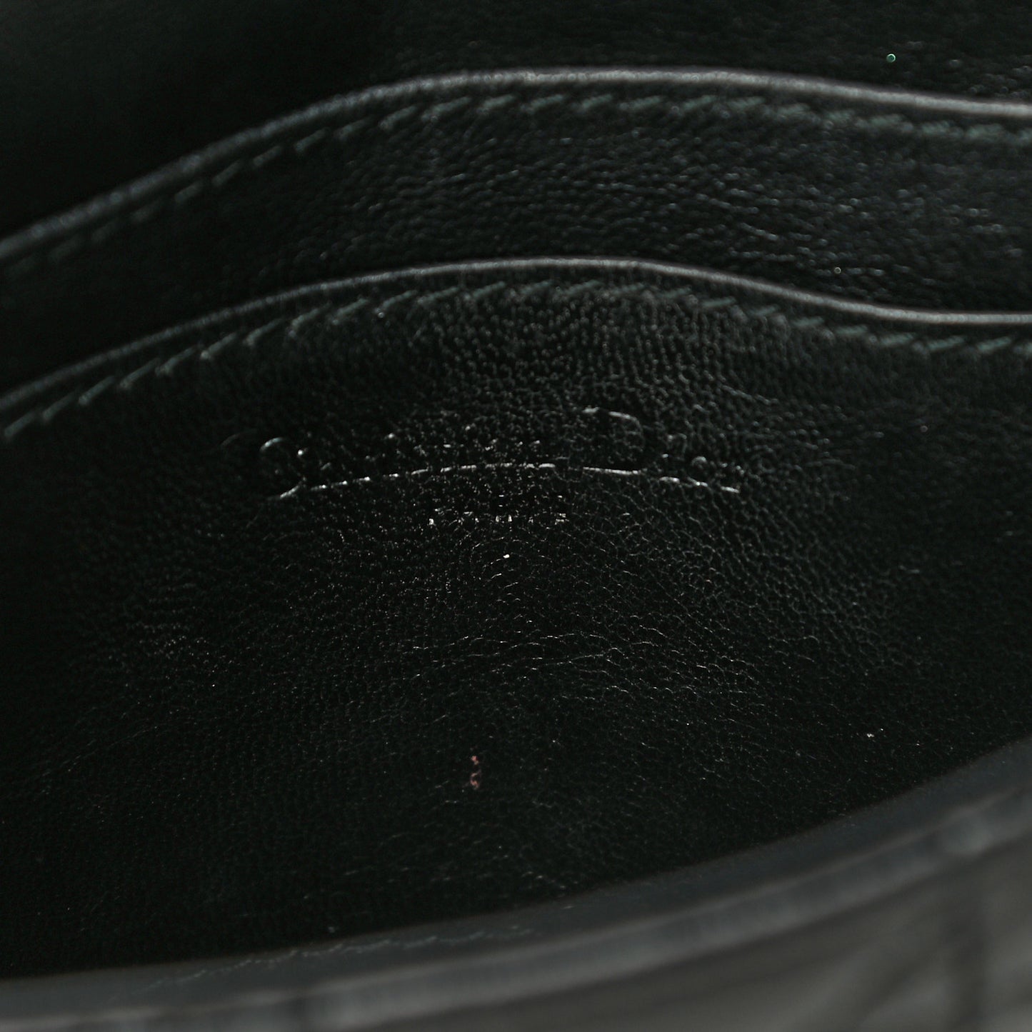 Lambskin Cannage Lady Dior Pochette Black