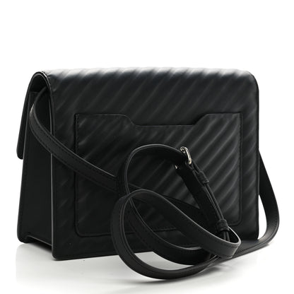 Off-White Calfskin Diagonal Quilted Jitney 2.0 Crossbody Bag Black 2 of 10
