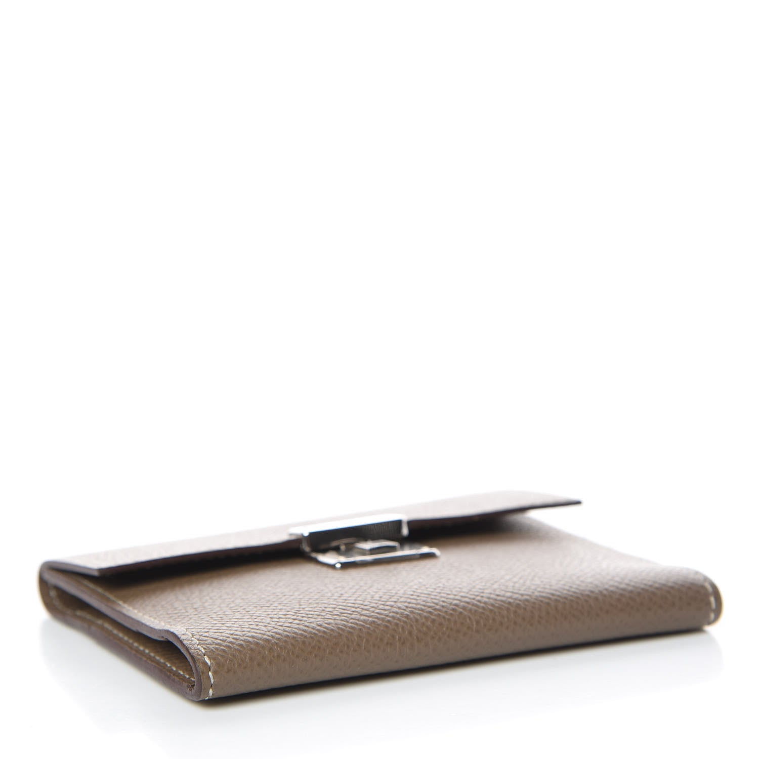 Hermes Epsom Clic Mini Card Holder Etoupe 4 of 8