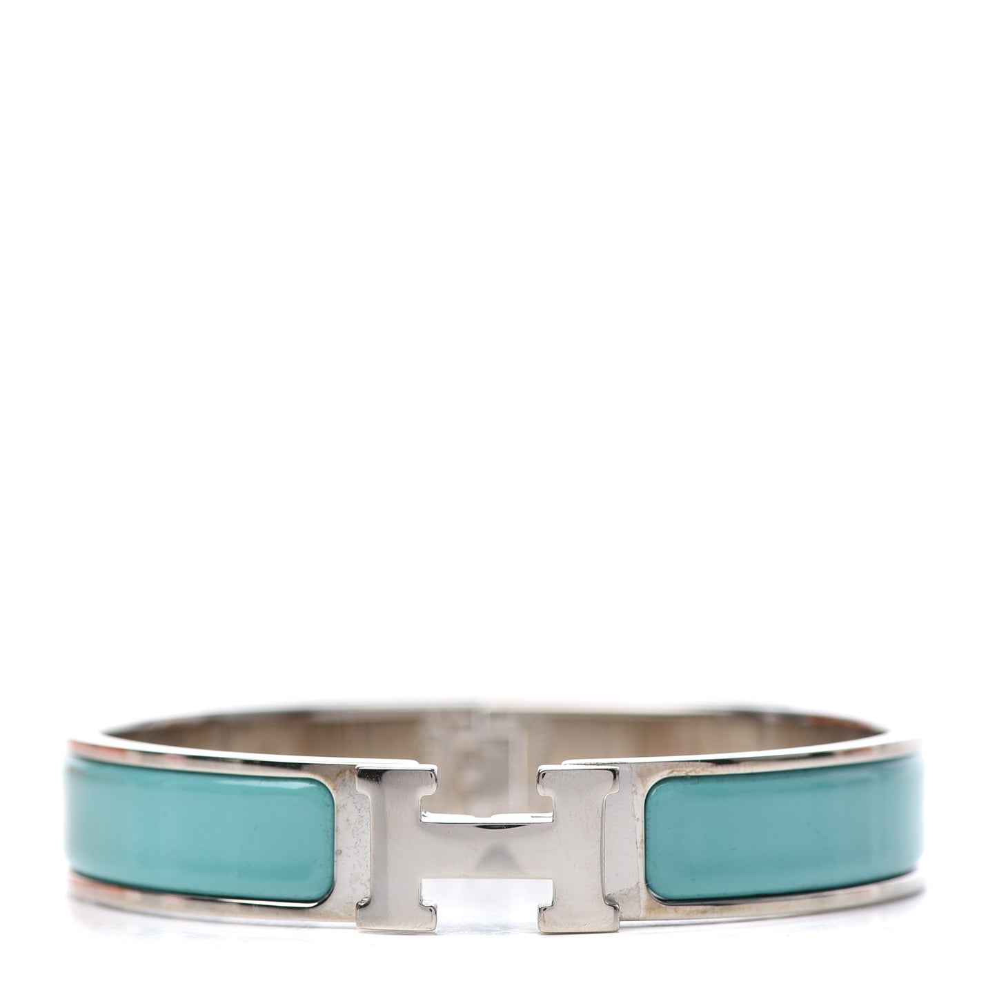 Enamel Narrow Clic Clac H Bracelet GM Lagon