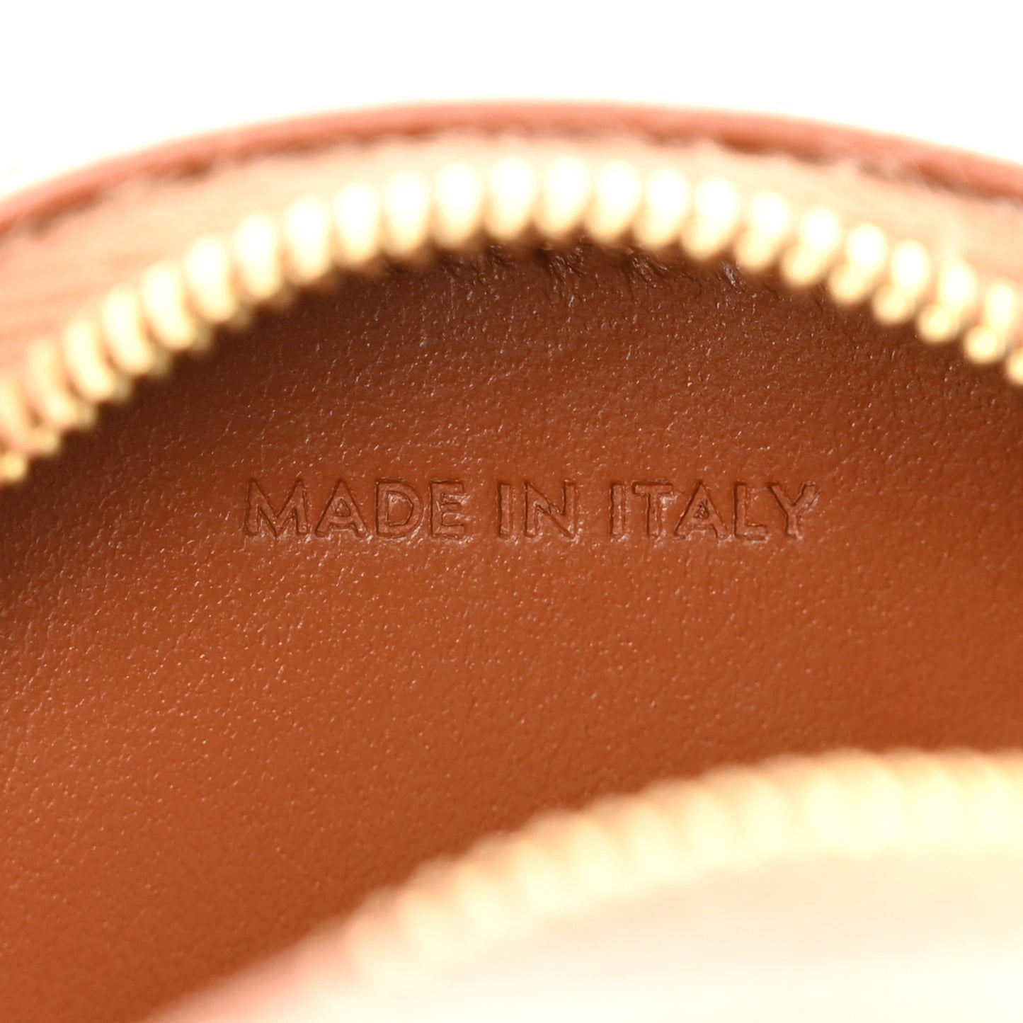 Smooth Calfskin Cuir Small Triomphe Oval Crossbody Purse Tan