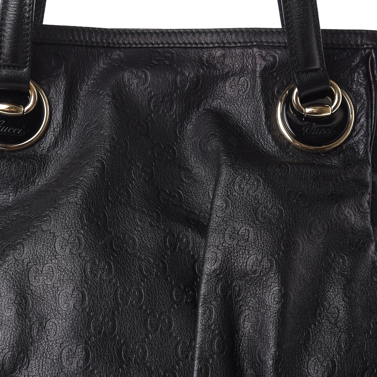 Gucci Guccissima Full Moon Tote Black 11 of 12
