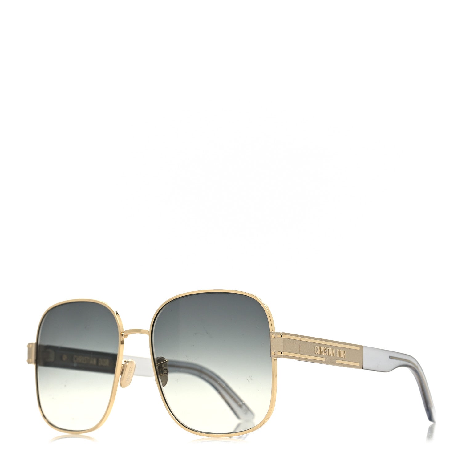 Christian Dior Diorsignature S5U Square Sunglasses Gold 1 of 9