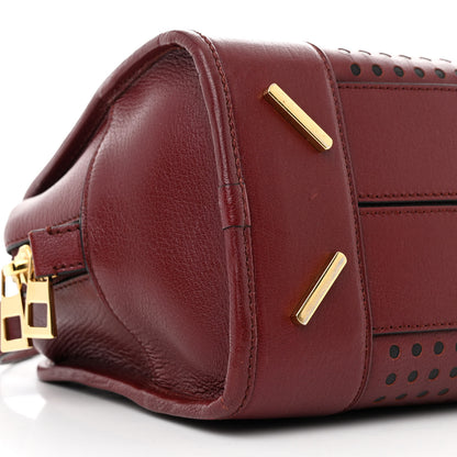 Loewe Calfskin Perforated Amazona 28 Berry 8 of 9
