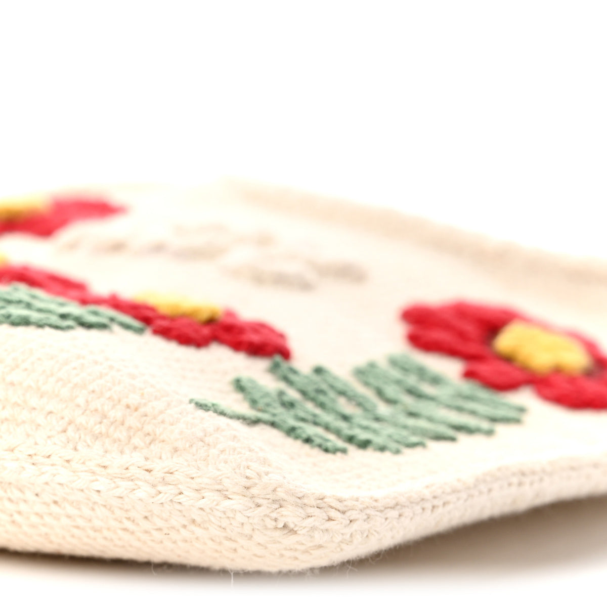 Cotton Crochet Floral Ivy Bag Beige Khaki