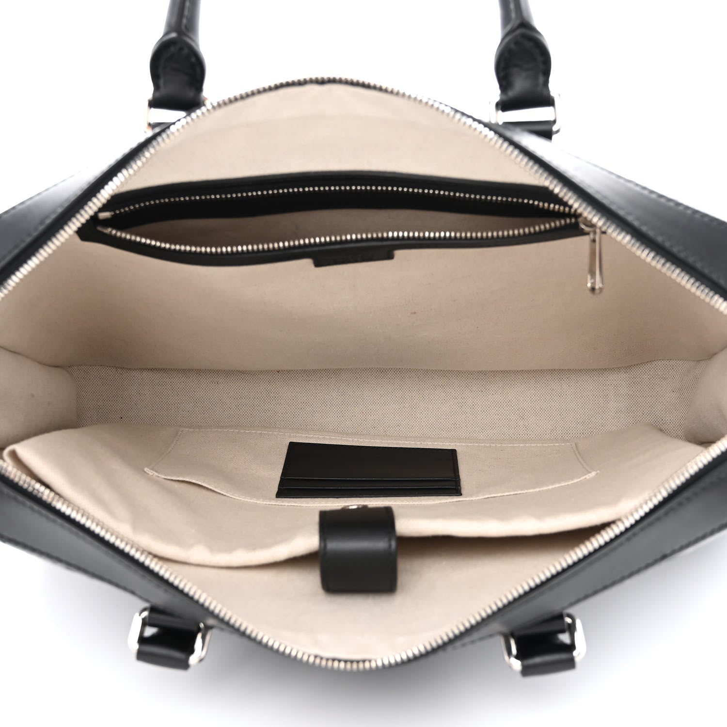 Gucci Calfskin GG Tennis Embossed Briefcase Black 5 of 11
