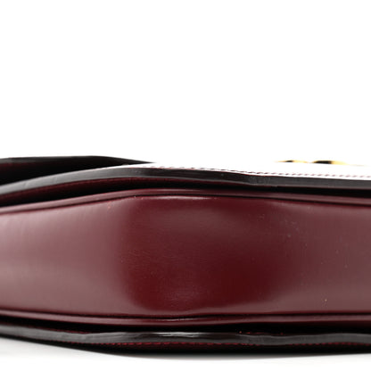 Celine Shiny Calfskin Medium Triomphe Light Burgundy 9 of 10
