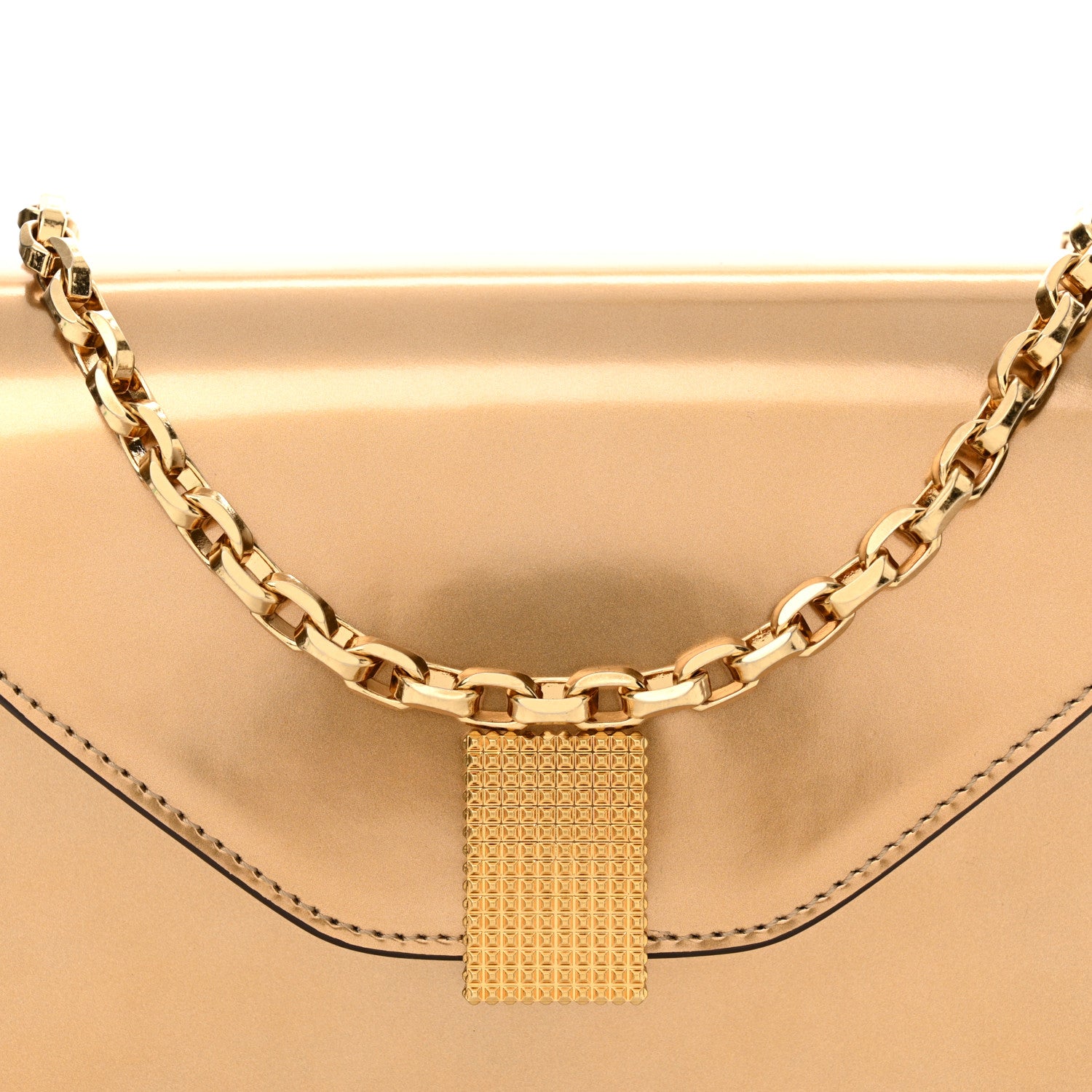 Lanvin Metallic Calfskin Concerto Bag Gold 7 of 12
