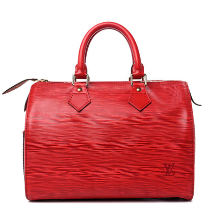 Louis Vuitton Epi Speedy 25 Castillan Red 1 of 18