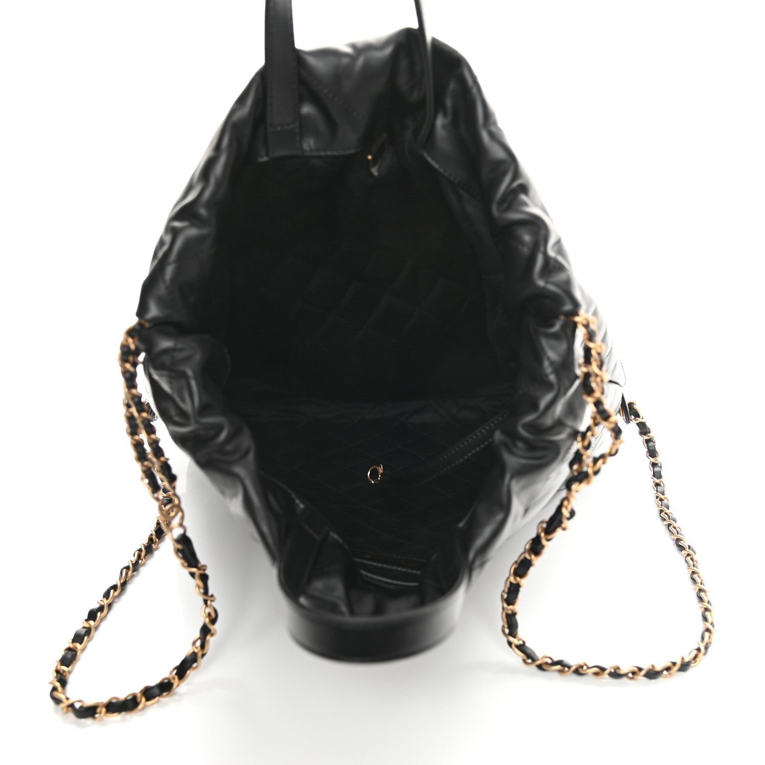 Chanel Shiny Calfskin Quilted Chanel 22 Backpack Black 5 of 10