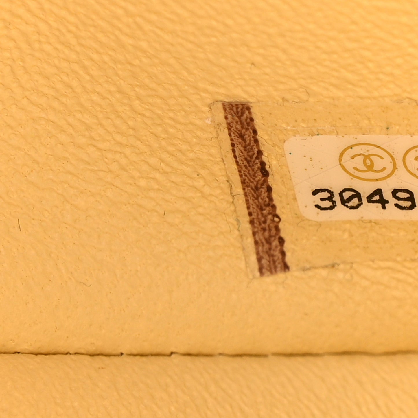 Lambskin Quilted Mini Rectangular Flap Yellow