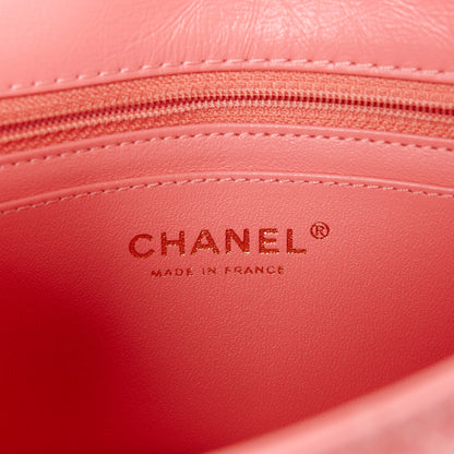 Chanel Aged Calfskin Quilted 2.55 Reissue Mini Flap Pink 6 of 11