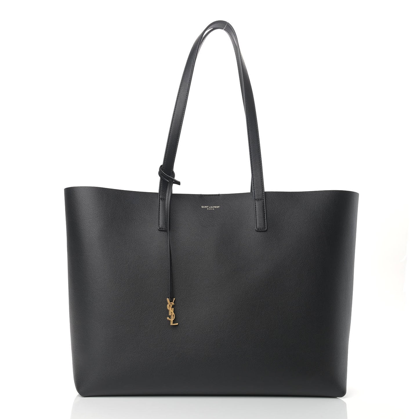 Calfskin Large Shopping Tote Black
