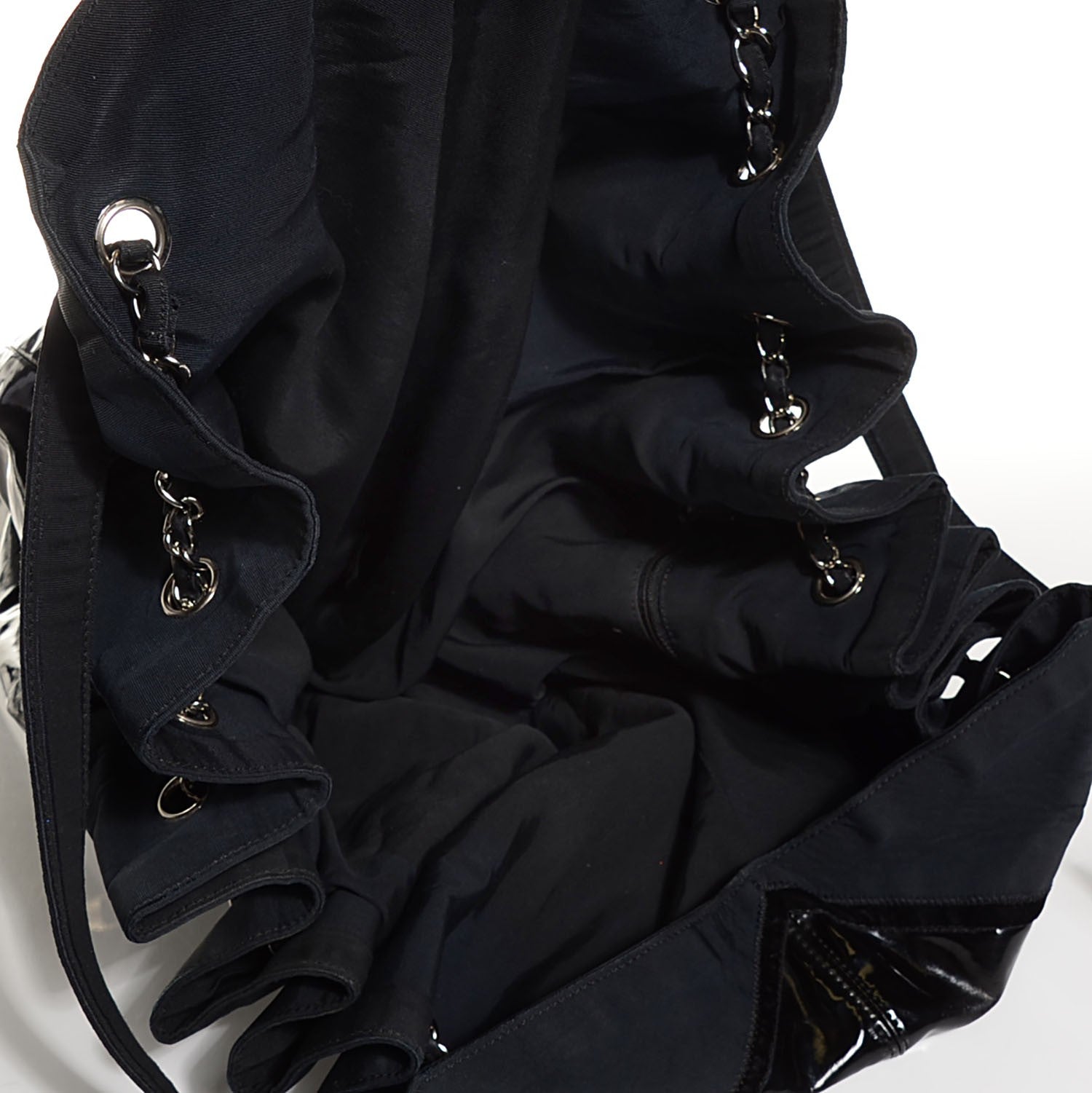 Chanel Vinyl Stretch Spirit Large Cabas Black 5 of 8