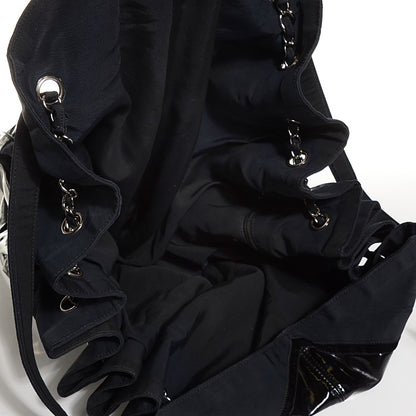 Chanel Vinyl Stretch Spirit Large Cabas Black 5 of 8